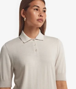 Polo in seta e cotone