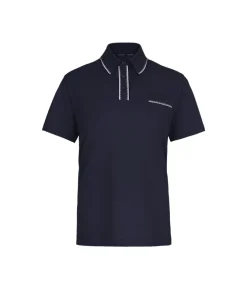 Polo piquet in cotone e seta