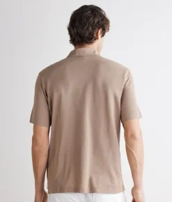 Polo piquet in cotone seta