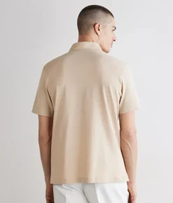 Polo piquet in cotone seta