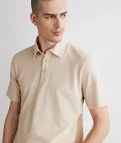 Polo piquet in cotone seta