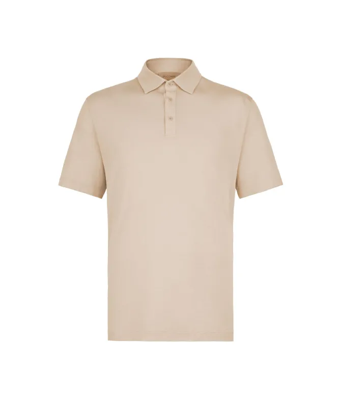 Polo piquet in cotone seta