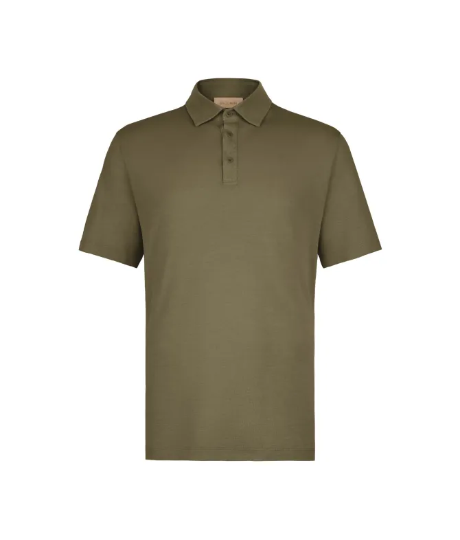 Polo piquet in cotone seta
