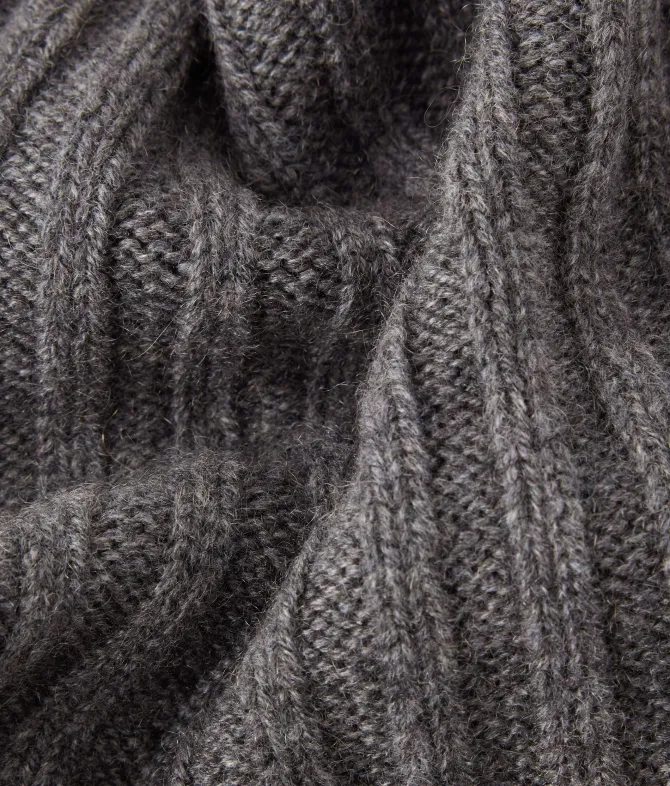 Scaldacollo a coste in Cashmere Ultrasoft