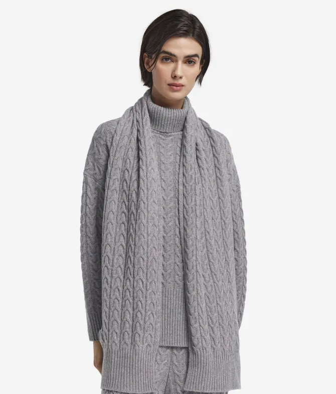 Sciarpa con intreccio in Cashmere Ultrasoft