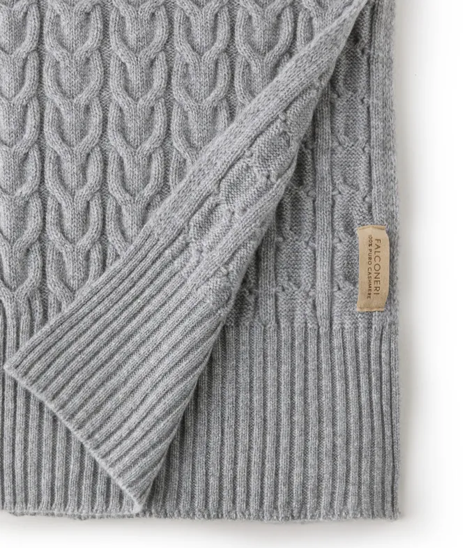 Sciarpa con intreccio in Cashmere Ultrasoft