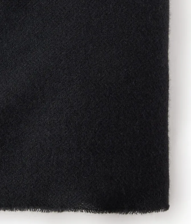 Sciarpa in cashmere con pelliccia