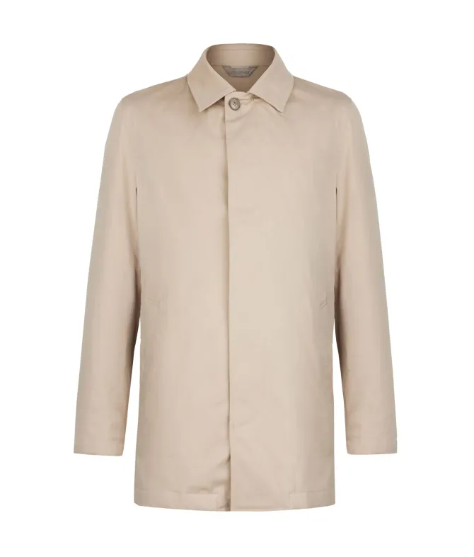 Trench tecnico in cotone e cashmere