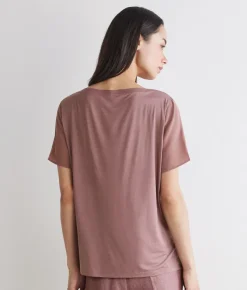 T-shirt barchetta in seta e modal
