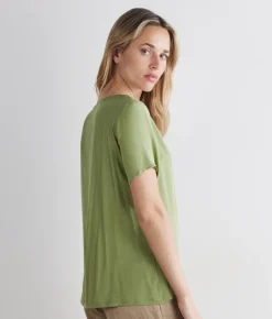 T-shirt barchetta in seta e modal