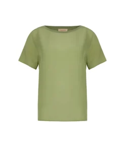 T-shirt barchetta in seta e modal