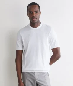 T-shirt girocollo in cotone