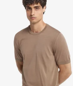 T-shirt girocollo in cotone