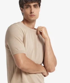 T-shirt girocollo in cotone