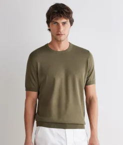 T-shirt girocollo in cotone