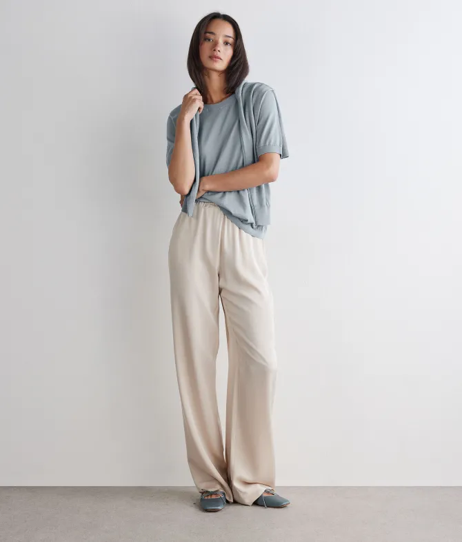 T-Shirt girocollo in cotone fresh
