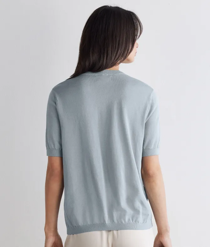 T-Shirt girocollo in cotone fresh