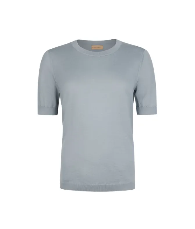 T-Shirt girocollo in cotone fresh