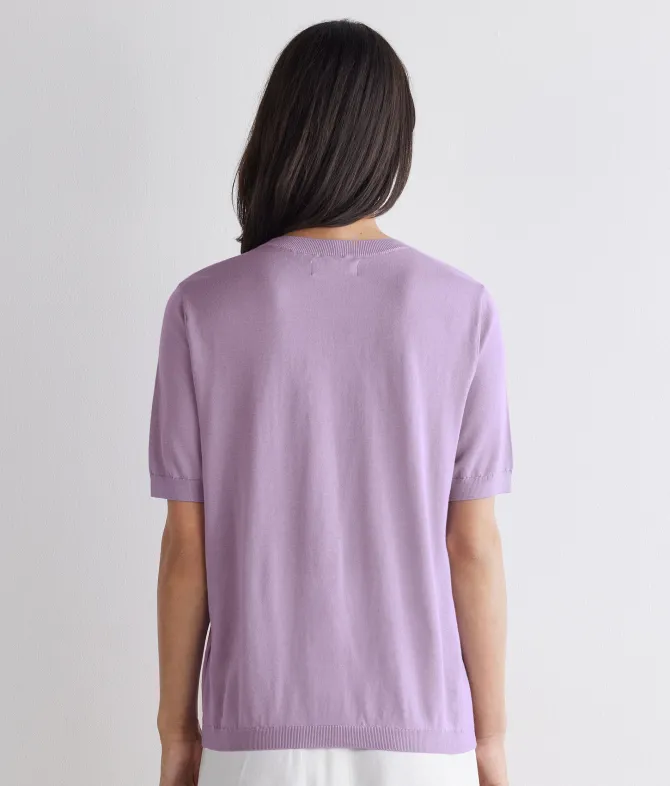 T-Shirt girocollo in cotone fresh