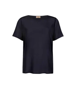 T-Shirt girocollo in seta e modal