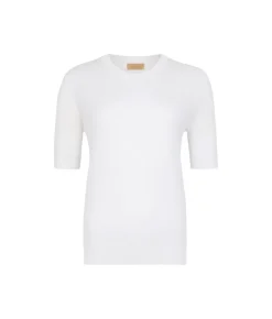 T-shirt girocollo lino e cotone