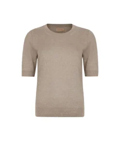 T-shirt girocollo lino e cotone