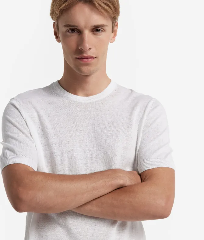 T-shirt in lino cotone