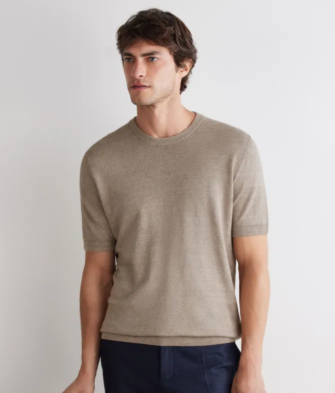 T-shirt in lino cotone
