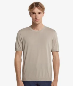 T-Shirt in seta cotone
