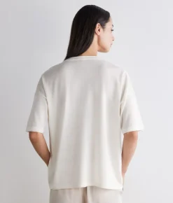 T-shirt over in Cashmere Silkfine