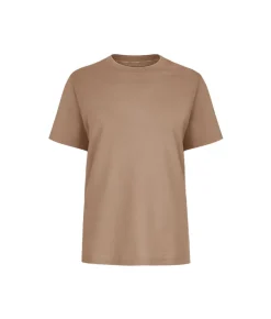 T-shirt piquet in cotone e seta