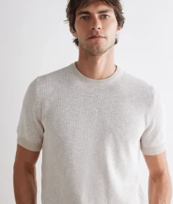 T-shirt punto waffle in cotone